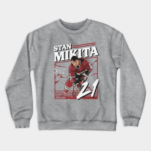 Stan Mikita Chicago Power Crewneck Sweatshirt by lavonneroberson
